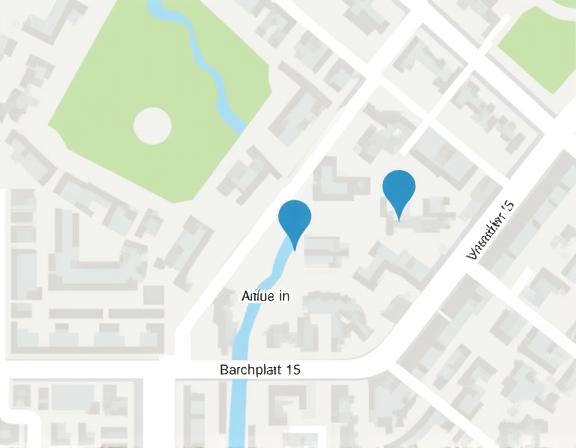 Karte, die den Standort am Bahnhofplatz 15 in Bern zeigt.